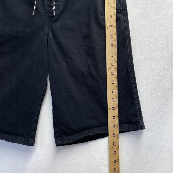 HYPE Stretch Jogger Drawstring Elastic Waist Shorts Men Medium Black W/Pockets - Picture 7 of 16